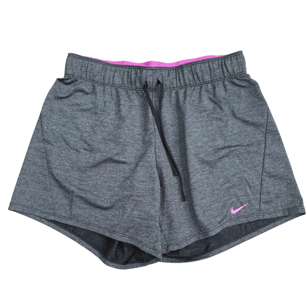 Nike Dri-FIT Athletic Shorts Women Medium Grey Running Gorpcore Gym